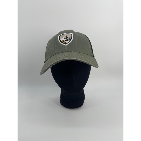 Kuhl Other - Kuhl Mesh Back Snapback Hat Blue Trucker Style Mountain Crest Logo Hiking
